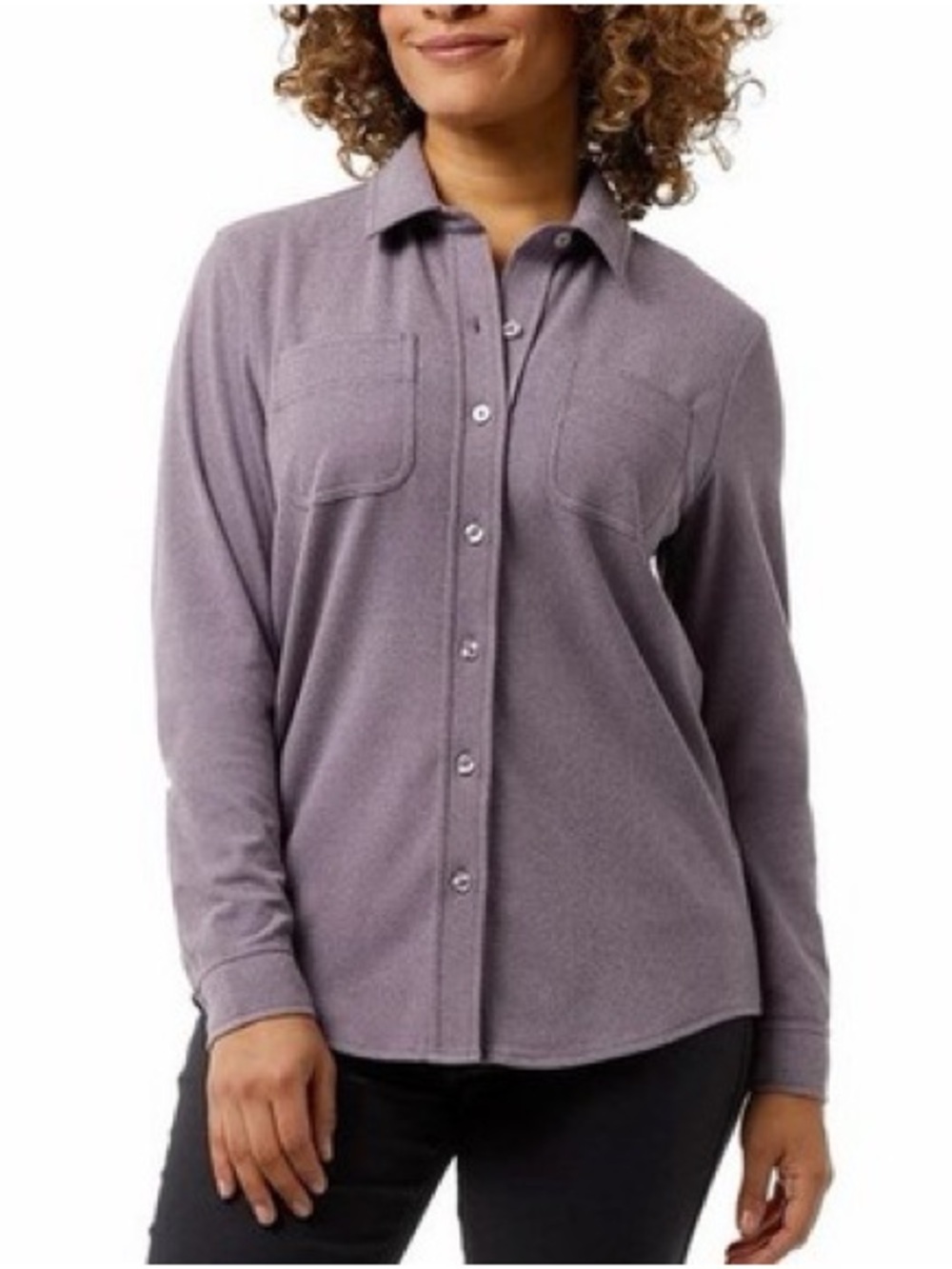 32 Heat Women's Button Collared Shirt - Lavender
